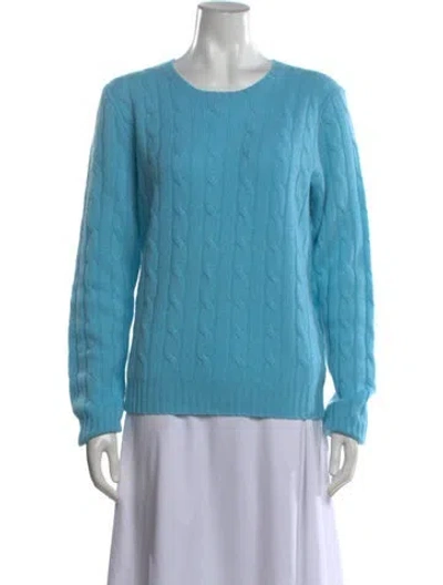 Pre-owned Polo Ralph Lauren Cashmere Crew Neck Sweater W/ Tags In Blue