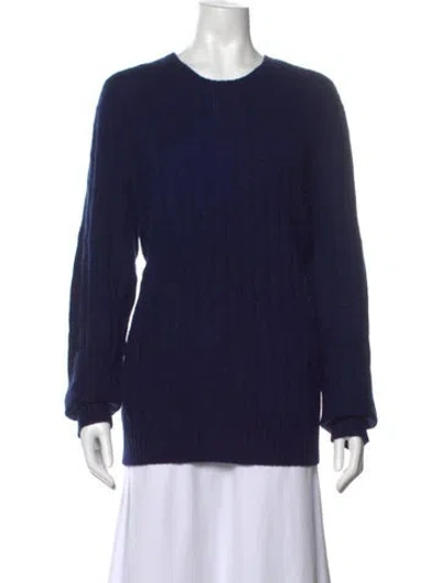 Pre-owned Polo Ralph Lauren Cashmere Crew Neck Sweater W/ Tags In Blue
