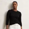 Polo Ralph Lauren Cashmere Crewneck Sweater In Black