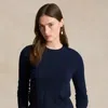 Polo Ralph Lauren Cashmere Crewneck Sweater In Hunter Navy