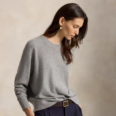 Polo Ralph Lauren Cashmere Crewneck Sweater In Outpost Gray Hthr