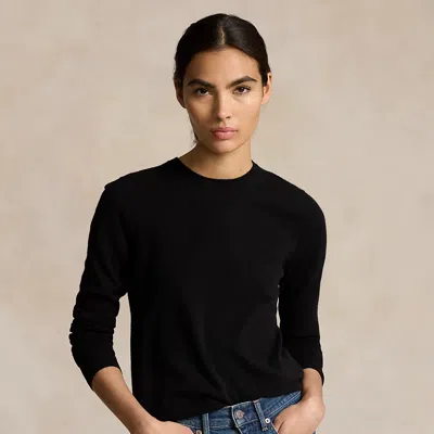 Polo Ralph Lauren Cashmere Crewneck Sweater In Polo Black