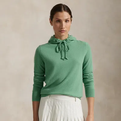 Polo Ralph Lauren Cashmere Hoodie In Pistachio