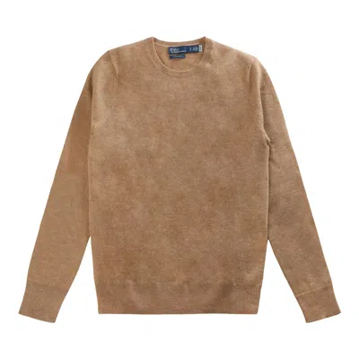 Pre-owned Polo Ralph Lauren Cashmere Long-sleeve Pullover 'camel Melange' | Tan | Women's Size S