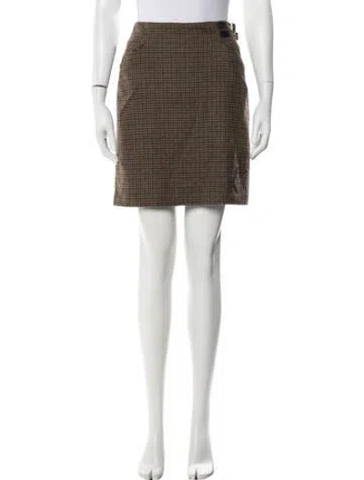 Pre-owned Polo Ralph Lauren Cashmere Mini Skirt In Neutrals