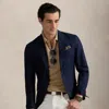 Polo Ralph Lauren Cashmere Polo-collar Sweater In Dune Melange