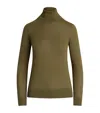 Polo Ralph Lauren Cashmere Rollneck Sweater In Green