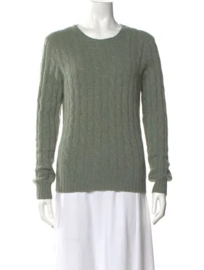 Pre-owned Polo Ralph Lauren Cashmere Scoop Neck Sweater In Green