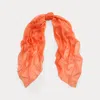 Polo Ralph Lauren Cashmere-silk Pashmina Scarf In Orange
