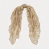 Polo Ralph Lauren Cashmere-silk Pashmina Scarf In Light Sand