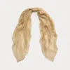 Polo Ralph Lauren Cashmere-silk Pashmina Scarf In Brown
