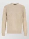 Polo Ralph Lauren Ls Cable Cn-long Sleeve-pullover In Neutral
