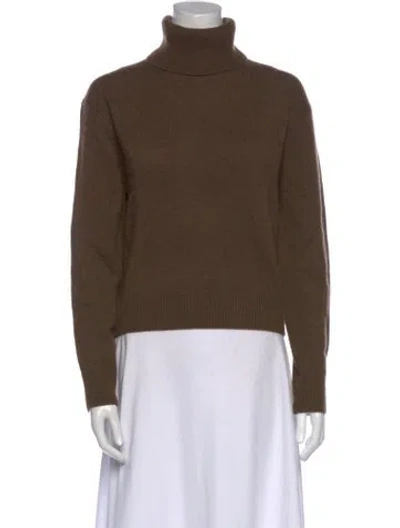 Pre-owned Polo Ralph Lauren Cashmere Turtleneck Sweater W/ Tags In Brown