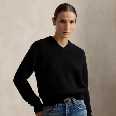 Polo Ralph Lauren Cashmere V-neck Sweater In Polo Black
