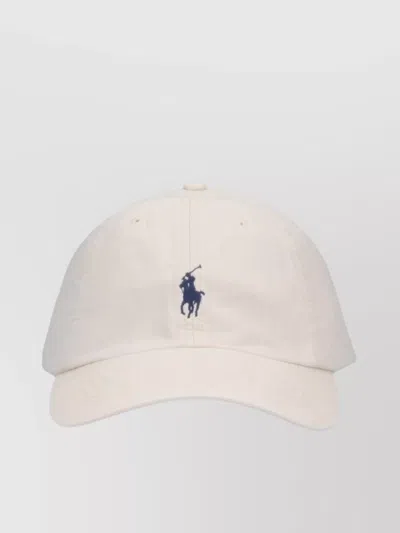 Polo Ralph Lauren Casual Hat With Curved Brim And Ventilation Eyelets In Neutral