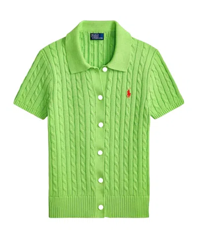 Polo Ralph Lauren Casual Knit Cardigan In Green