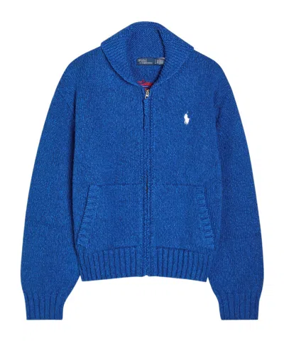 Polo Ralph Lauren Casual Knit Sweatshirt In Blue