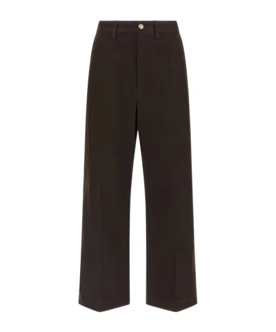 Polo Ralph Lauren Casual Pants With Belt Loops In Brown