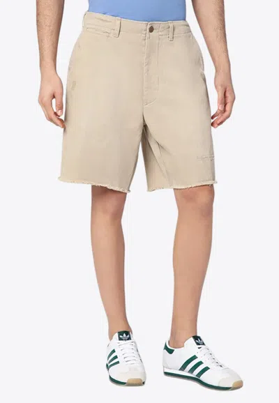 POLO RALPH LAUREN CASUAL RAW-CUT SHORTS