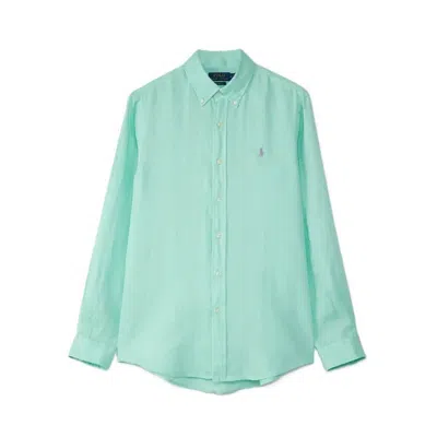 Polo Ralph Lauren Casual Shirts Man Ralph Lauren - Cubdppcs-long Sleeve-sport Shirt - Mint