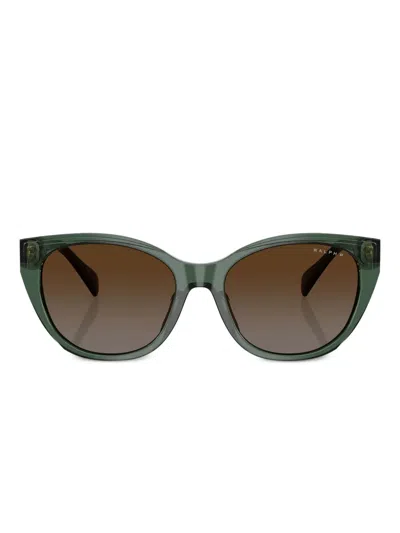 Polo Ralph Lauren Cat-eye Sunglasses In Gold