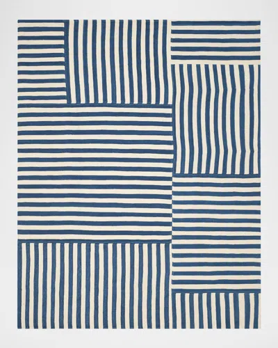 Polo Ralph Lauren Celeste Stripe Hand Woven Rug In Pacific