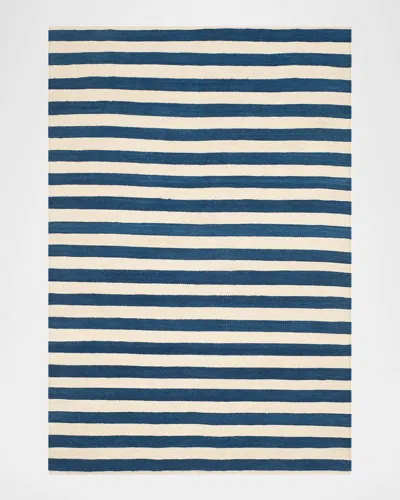 Polo Ralph Lauren Celeste Stripe Hand Woven Rug In Pacific