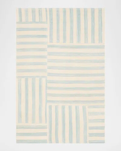Polo Ralph Lauren Celeste Stripe Hand Woven Rug In Sky