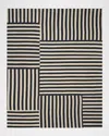 Polo Ralph Lauren Celeste Stripe Patch Hand Woven Rug In Cinder