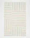 Polo Ralph Lauren Celeste Stripe Patch Hand Woven Rug In Sky