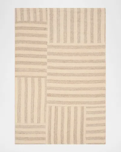 Polo Ralph Lauren Celeste Stripe Patch Hand Woven Rug In Dune