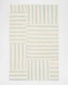 Polo Ralph Lauren Celeste Stripe Patch Hand Woven Rug In Sky