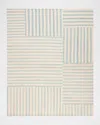 Polo Ralph Lauren Celeste Stripe Patch Hand Woven Rug In Sky