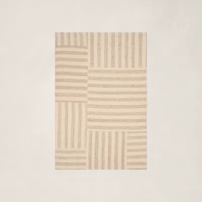 Polo Ralph Lauren Canyon Stripe Patch Rug In Dune