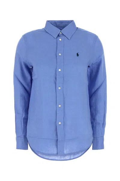 Polo Ralph Lauren Cerulean Blue Linen Shirt