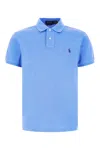 Polo Ralph Lauren Mens Harbor Island Blue Short-sleeved Logo-embroidered Custom-fit Cotton-piqué Polo Shirt Xxl