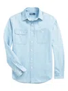 Polo Ralph Lauren Classic Fit Chambray Workshirt In Blue