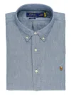 Polo Ralph Lauren Cotton Chambray Button-down Shirt In Blue