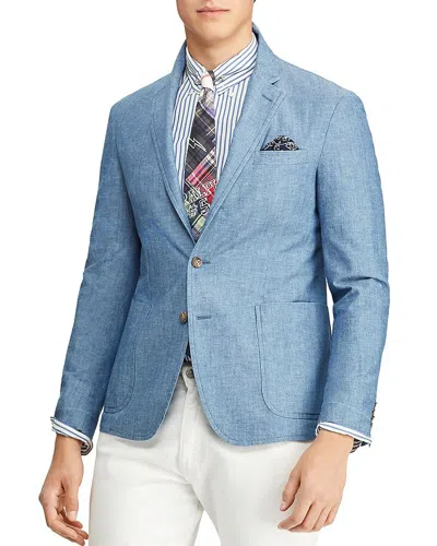 Polo Ralph Lauren Chambray Slim Fit Suit Jacket In Chambray Blue