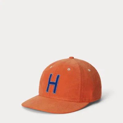 Polo Ralph Lauren Chamois Ball Cap In College Orange
