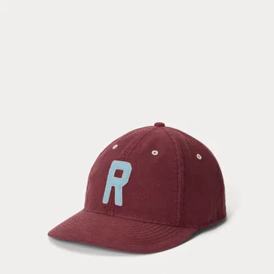 Polo Ralph Lauren Chamois Ball Cap In Red Wine In Burgundy