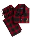 Polo Ralph Lauren Check-bear Pyjamas In Red