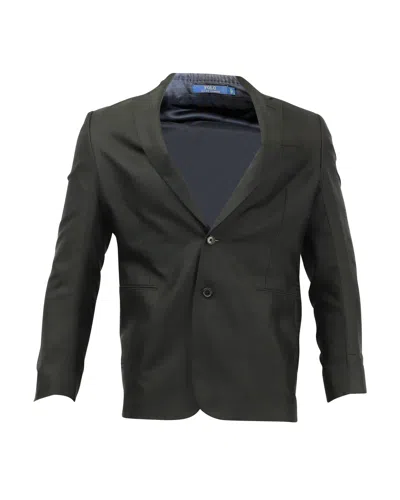 Polo Ralph Lauren Check Dinner Jacket In Black Silk