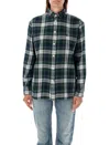 Polo Ralph Lauren Green Shirt With Pony On The Front And All-over Check Motif In Cotton Woman In Green