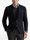 Polo Ralph Lauren Check-pattern Buttoned Blazer In Blue