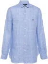 Polo Ralph Lauren Check-pattern Linen Shirt In Blue