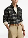 Polo Ralph Lauren Check-pattern Long-sleeve Shirt In Black