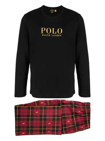 Polo Ralph Lauren Check-print Cotton Pyjamas In Red