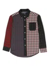 Polo Ralph Lauren Boy's Mixed Plaid-print Button Down Shirt In Blue