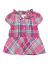 Polo Ralph Lauren Check-print Dress In Pink